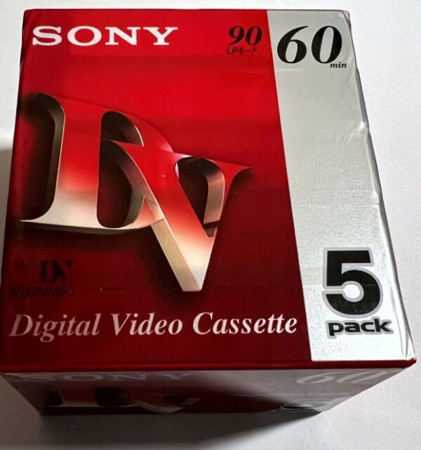 Sony 5DVM60R3 Mini DV 60 min Pack of 5 Video Cassettes - - Image 2